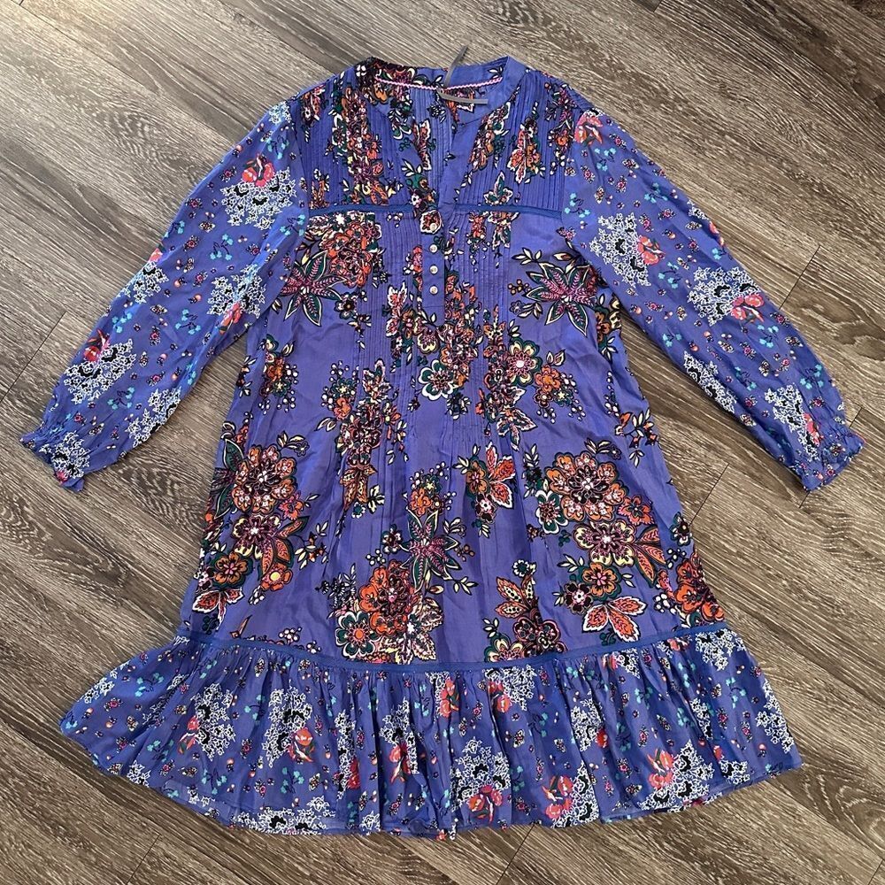 Anthropologie Diana Pintucked Tunic Dress